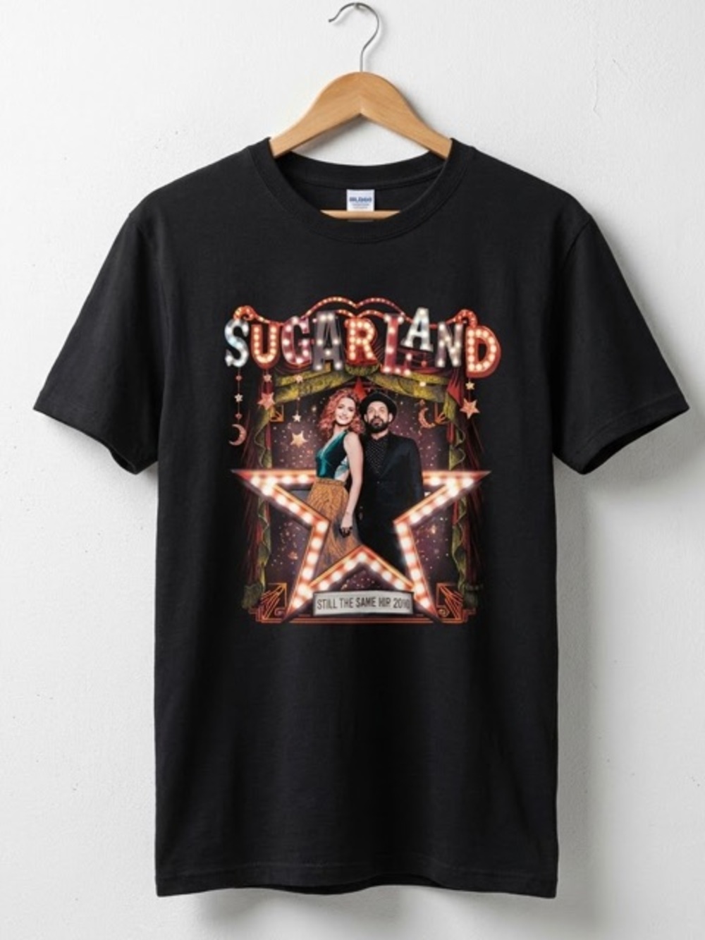 Sugarland Country Music Band "Still the Same" Concert Tour Adult Black T-Shirt